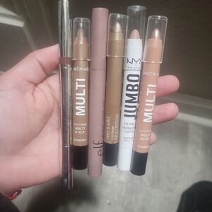 wet n wild Multi Stick Cream Shadow & Highlighter Trio - Nude & Champagne Shades